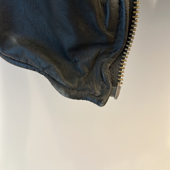 Muubaa leather motorcycle jacket in black size 8 - Picture 7 of 7